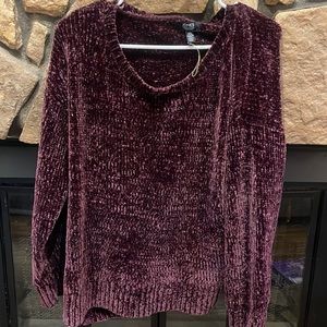 Jones New York Signature, velvety sweater purple